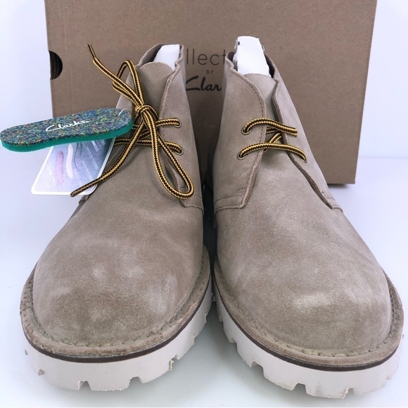 Clarks Men\'s Overdale Mid Chukka Boot Sand Suede 11.5M main image 8